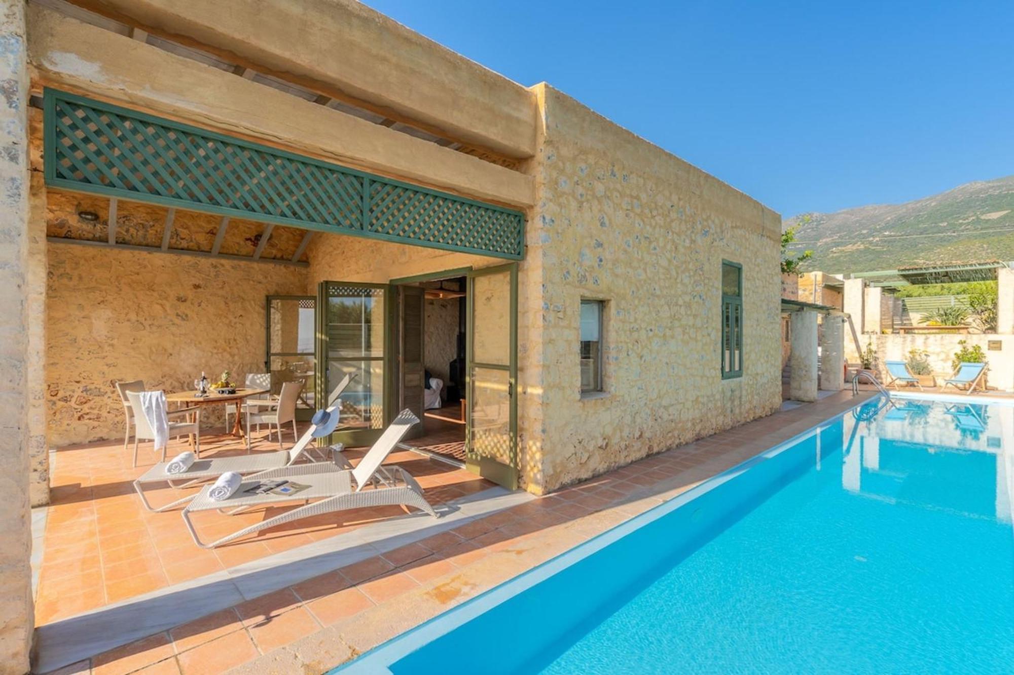 Villa Mediterranea, With Heated Pool Livadia  Exterior foto