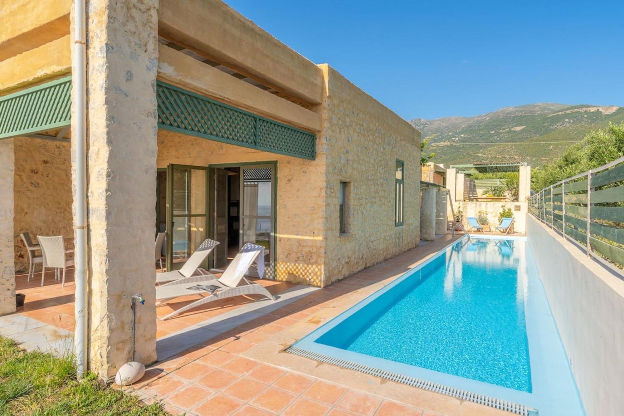 Villa Mediterranea, With Heated Pool Livadia  Exterior foto