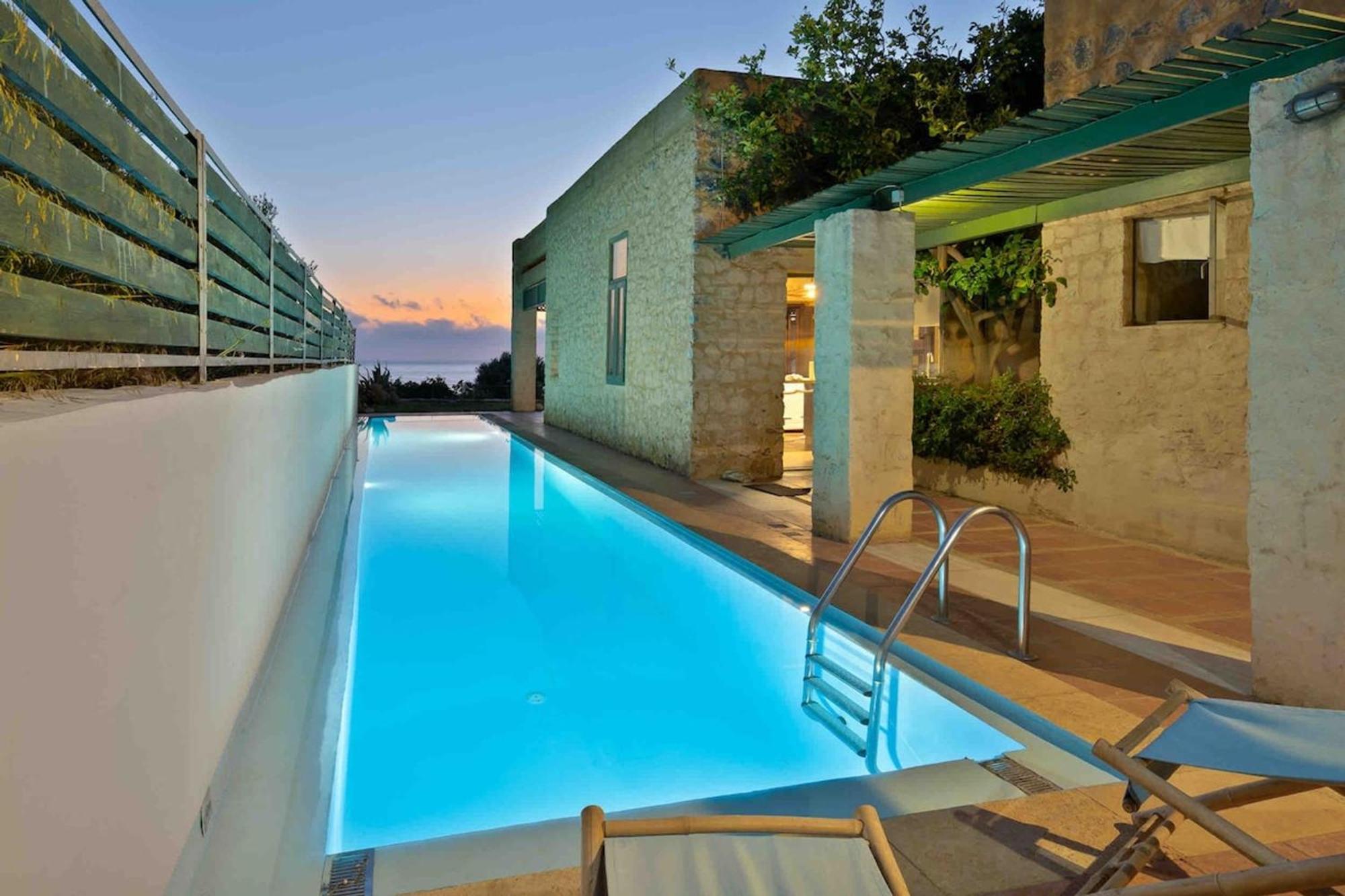 Villa Mediterranea, With Heated Pool Livadia  Exterior foto
